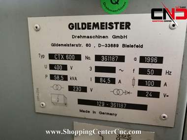 تراش سی ان سی دو محور Gildemeister ctx 600 ساخت آلمان
